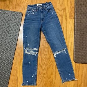 Abercrombie & Fitch High Rise Mom Jeans Curve Love